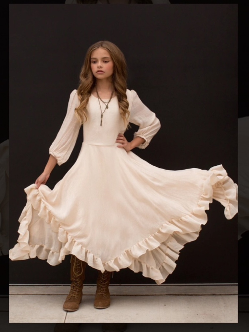 Rare Joyfolie Raelynne Dress in Ecru Sz 7